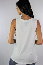 Load image into Gallery viewer, White Woman’s Cotton Tank with Pocket
