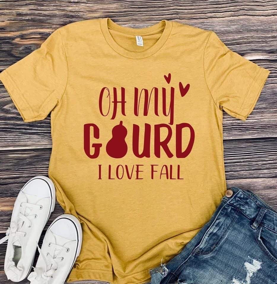 Oh My Gourd I Love Fall Bella Canvas T-Shirt