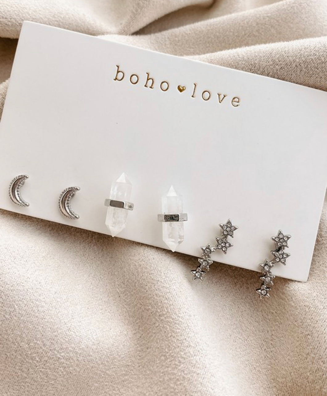 Silver Boho Earring Pack
