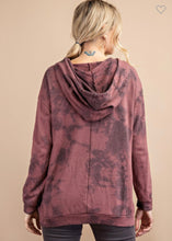 Load image into Gallery viewer, Dark Mauve Cloud Tie Dye Sweatshirt Hoodie
