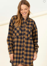 Load image into Gallery viewer, Taupe Check it Out Plaid Dress
