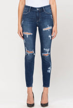Load image into Gallery viewer, Cello Dark  Lightly Distressed Denim Jeans
