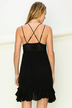 Load image into Gallery viewer, Black Just Sway Tiered Dress
