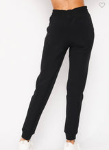 Load image into Gallery viewer, Black Fur Lined Active Joggers

