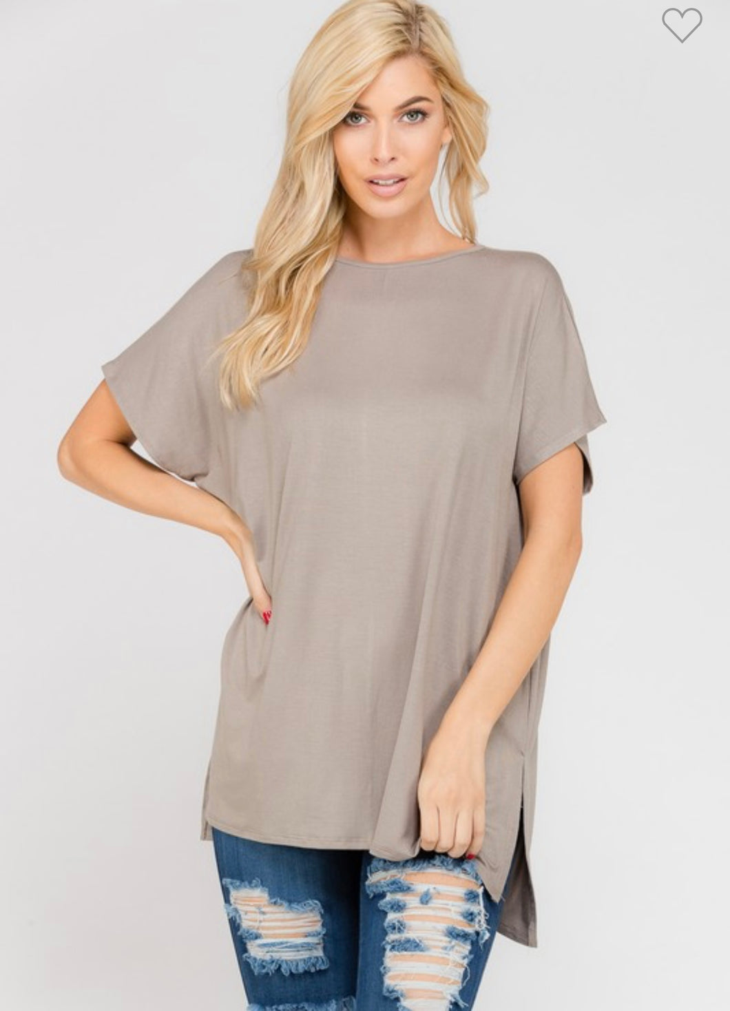 Mushroom Piko Short Sleeve Top