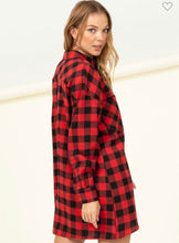 Load image into Gallery viewer, Red Check it Out Plaid Dress

