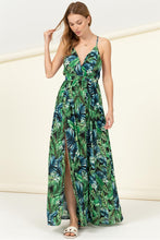 Load image into Gallery viewer, Green Floral Date Night Maxi Dress
