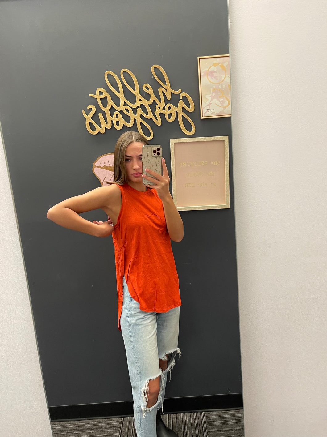 Rust Loose Tank Top