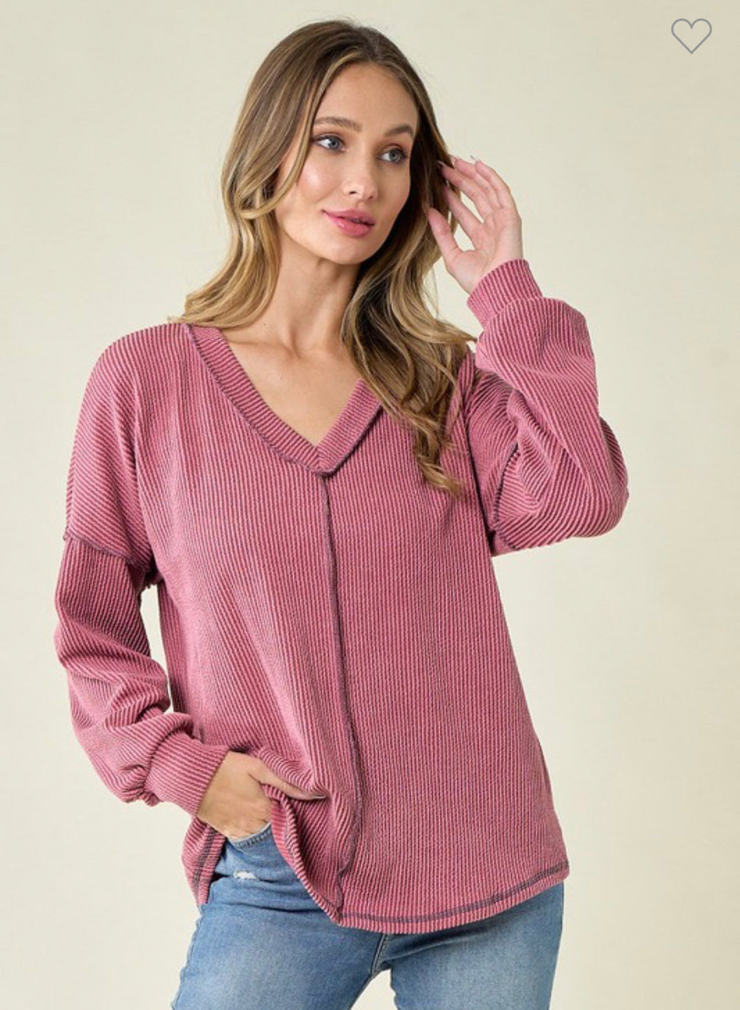 Dark Mauve Soak into Fall Sweatshirt