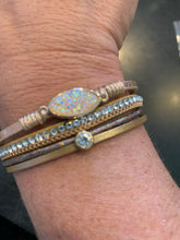 Load image into Gallery viewer, Druzy Bar Multi-Strand Magnetic Bracelet
