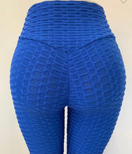 Load image into Gallery viewer, Tiktok- Full Length HoneyComb Leggings- Royal Blue
