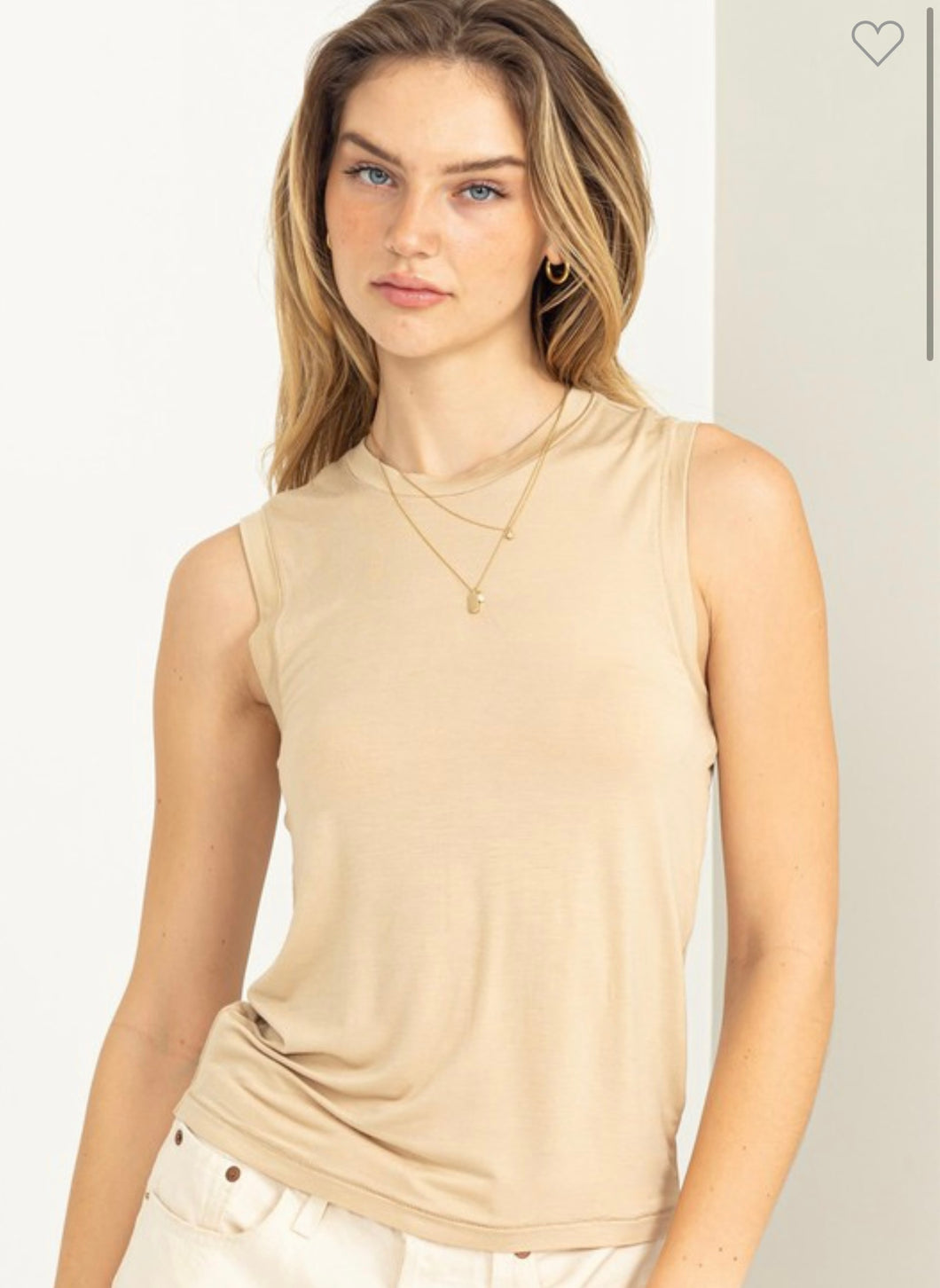 CaffeLatte Daily Dream Sleeveless Top